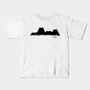 Mountain Range Simple Kids T-Shirt